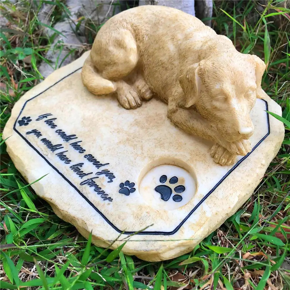 Eternal Companion: 3D Dog Memorial Garden Stone